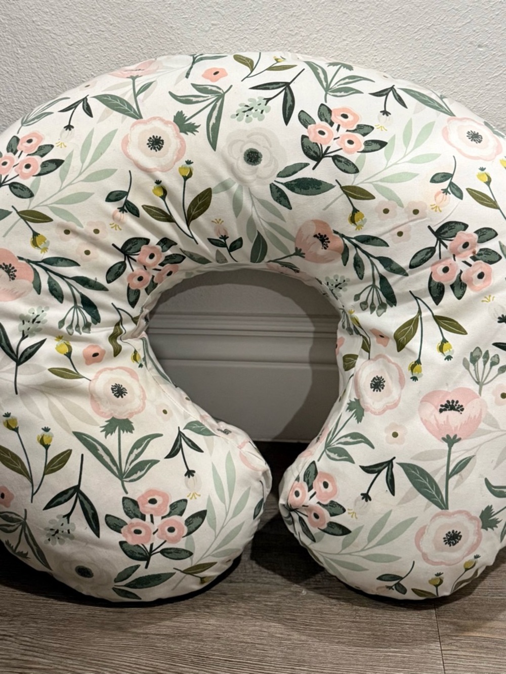 Boppy Floral Nursing Pillow - Pink, Green & Cream